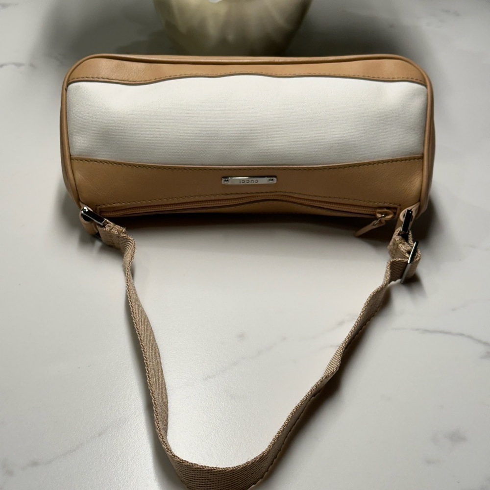 🔥🔥🔥Gucci Tan and White Mini Bag with Silver Accents EUC! + COA - Picture 5 of 12